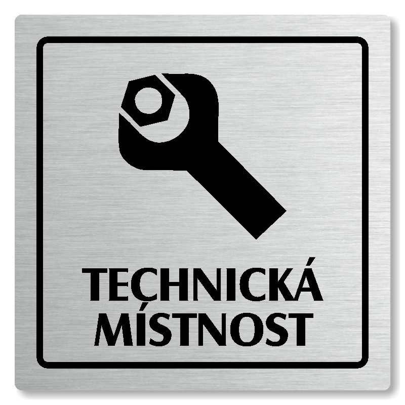 Technická místnost, 148x148mm, stříbrná, Arizona